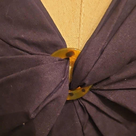 kate spade Black and White V-Neck Tiered Midi Dress - Picture 3 of 10